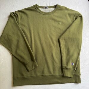 Champion Army Green Crewneck